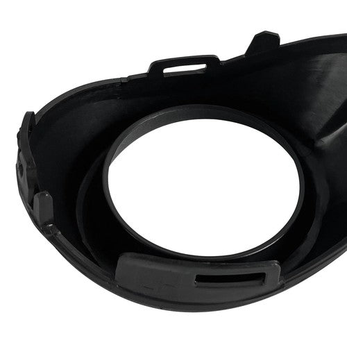 DURAFORCE Pair Matte Black Front Bumper Fog Light Cover Bezels For 2012-2014 Ford Focus