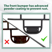 DURAFORCE Black Front Bumper Brush Guard For Club Car DS 1981-Up Models Golf Cart