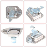 DURAFORCE 4-3/8" x 3-1/4" 2 Stainless Door Lock For RV Trailer Toolbox Handle Latch Key