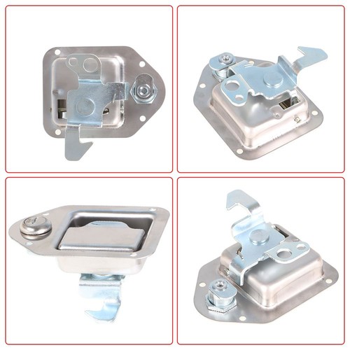 DURAFORCE 4-3/8" x 3-1/4" 2 Stainless Door Lock For RV Trailer Toolbox Handle Latch Key