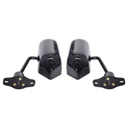 DURAFORCE BLACK Universal F1 style Car Racing Reamview side Wing Mimos Convex Glass 2X