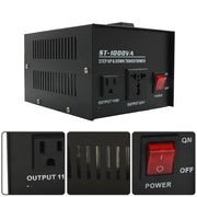 DURAFORCE 1000W Voltage Converter Transformer Step Up/Down 110v to 220v/220v to 110v New