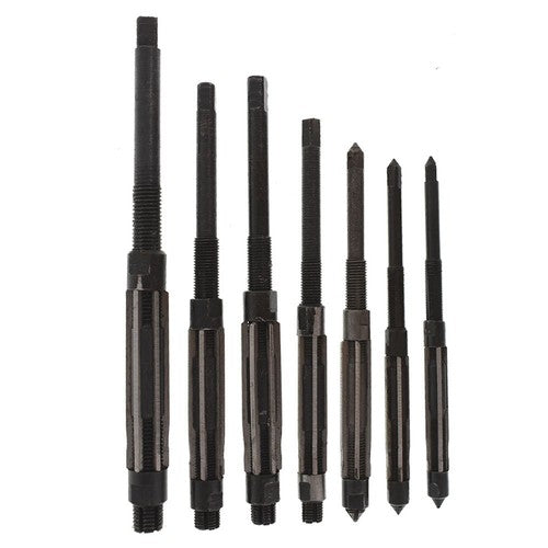 DURAFORCE 7Pcs/Set Adjustable Hand Reamers, HV to H3,1/4" to 15/32" High Speed Steel