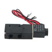 DURAFORCE 1/4" 3 Way 2 Position Directional Control Electric Solenoid Air Valve 12V DC HOT