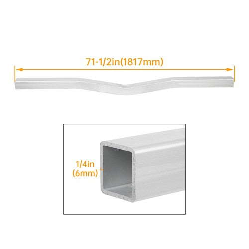 DURAFORCE Aluminum Boat Trailer Crossmember Square Tube V-Bend Crossbar 3” x 3” x 71.5”