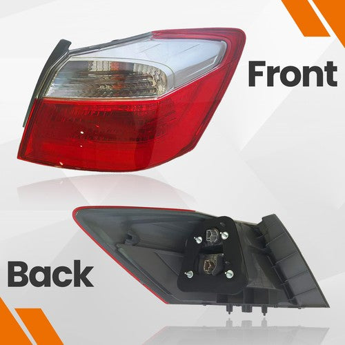 DURAFORCE Outer Tail Light Right Side for 2013-2015 for Honda Accord Sedan EX LX Sport