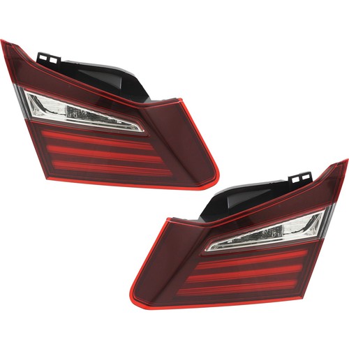 DURAFORCE Pair Inner Tail Light for Honda Accord Sedan 2016-2017 Driver Passenger Side