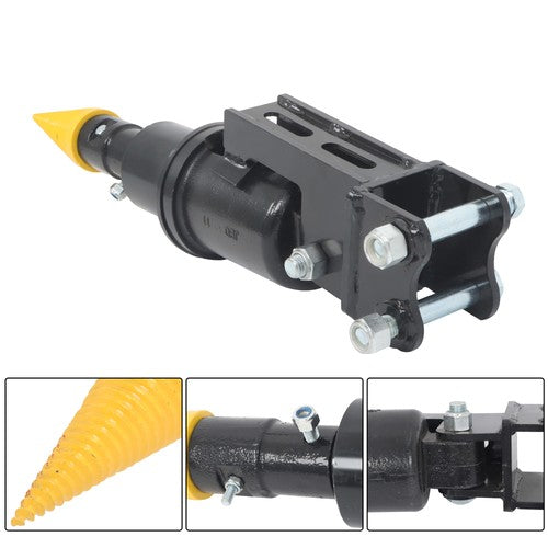 DURAFORCE Spiral Screw Log Splitter Cone Hydraulic Wood Splitter for Mini Excavator