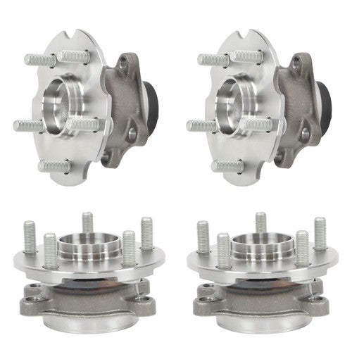 DURAFORCE 4Pc Front Rear Wheel Hub Bearings FWD For Toyota RAV4 06-12 Scion tC 11-16 New