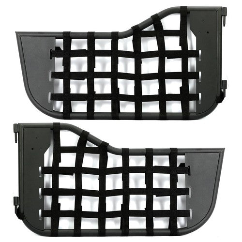 Tubular Trail Door with Mirror for Jeep CJ7 YJ Wrangler 2DR 1976 to 1995 Black
