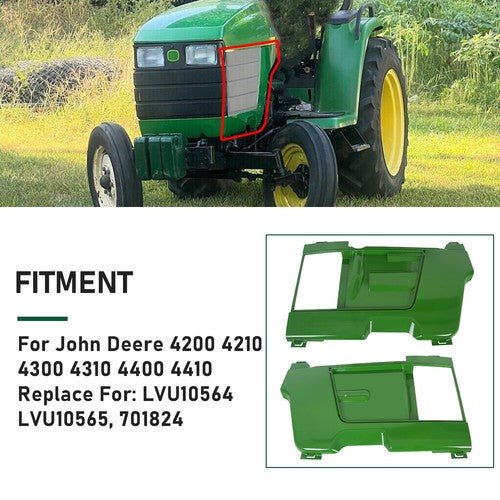 DURAFORCE Pair Side Panels For John Deere 4200 4210 4300 4310 Replaces LVU10564 LVU10565
