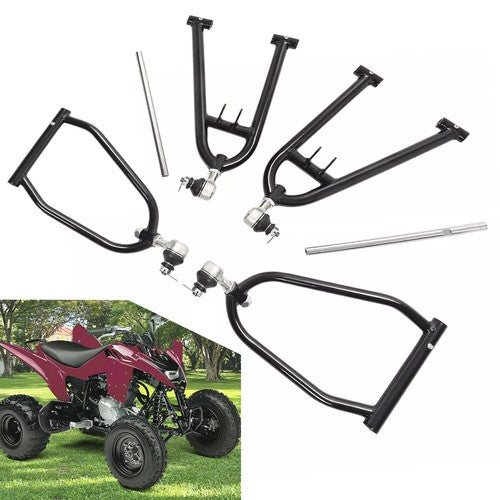 DURAFORCE Front Long Travel Extended A-Arms For Yamaha Raptor 250 Raptor 125 Gloss Black