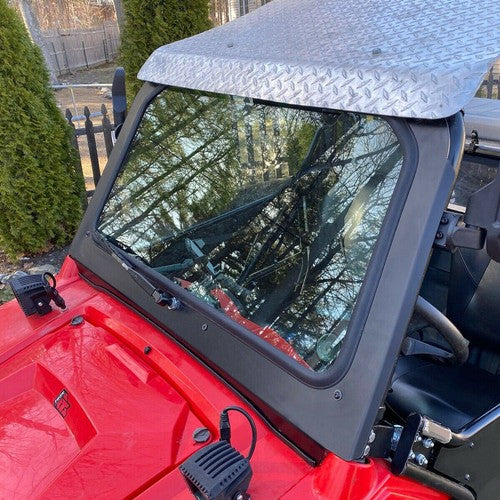 DURAFORCE Full Glass Windshield With Wiper for 2008-2014 Polaris RZR 570 800 XP 900