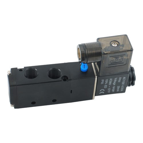 DURAFORCE Stock 110VAC Pneumatic Electric Solenoid Air Valve 5 Way 2 Position 4V210-08