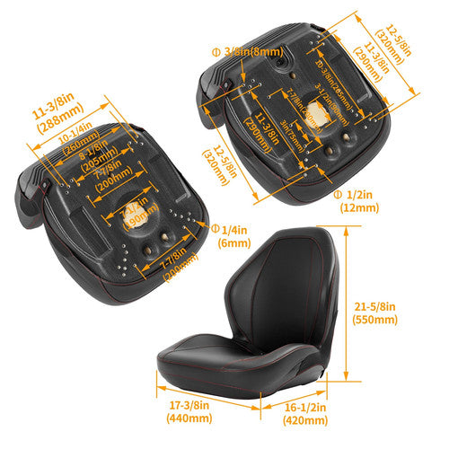 Plastic Complete Seat for Yamaha Rhino 450 660 700 Series 5UG F4710 00 00