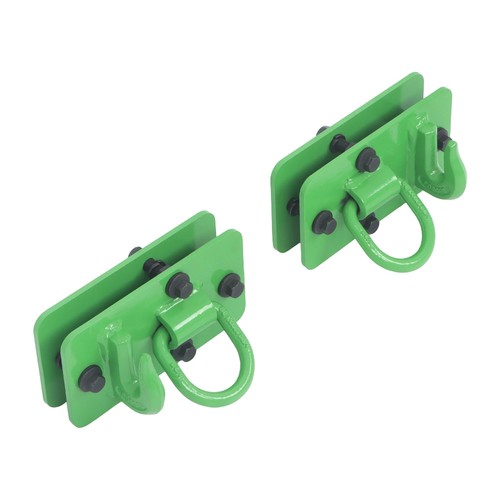 DURAFORCE 2 Pack Grade 70 Tractor Bucket Hooks w/ Tie Down Ring For Tractor Bucket RV UTV