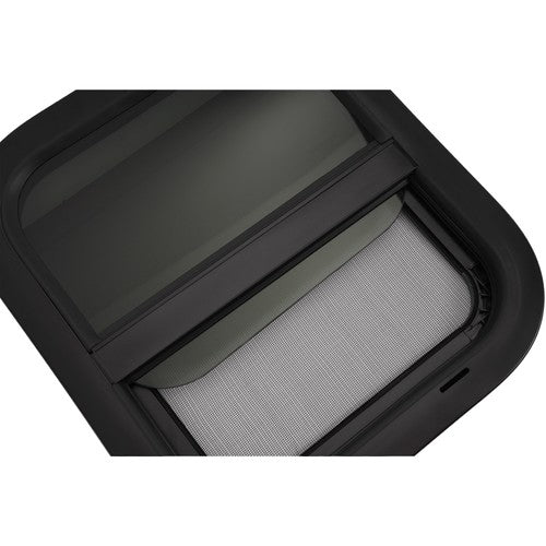 RV Replacement Windows Black 14 W x 16 H Teardrop Style Vertical Slide 2 Pack