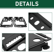 DURAFORCE Set of 2 Seat Lower Steel Bases For 2014-2023 Polaris RZR 1000 XP / Crew XP