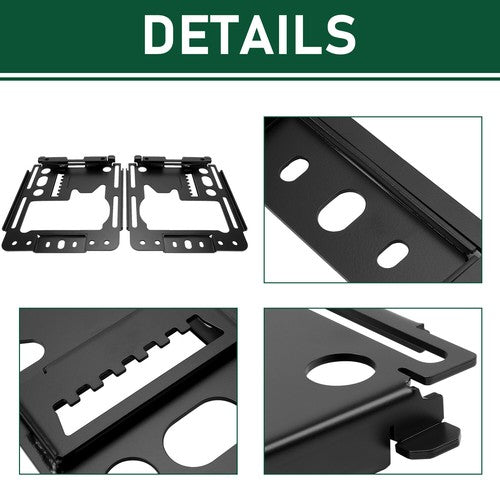 DURAFORCE Set of 2 Seat Lower Steel Bases For 2014-2023 Polaris RZR 1000 XP / Crew XP