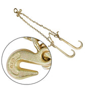 DURAFORCE For G70 5/16" V-Chain Bridle w/ 15" Large J Hooks,J-Hook w/ Grab Hooks 3' US