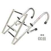 DURAFORCE New Stainless Steel Folding Telescoping Ladder Dock Ladder 2 Step+2 Step USA