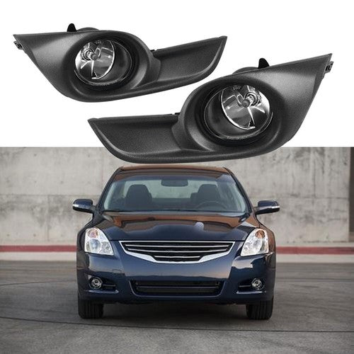 DURAFORCE For Nissan Altima 2013-2015 Sedan Clear Fog Lights Full Kit Switch+Harness