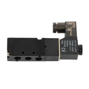 DURAFORCE 1/8'' 5 Port, 2 Position Pneumatic Solenoid Valve, 110V AC Coil, Air Return