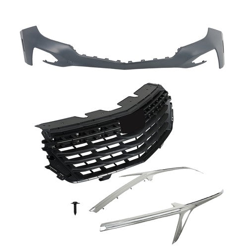 DURAFORCE For Chevrolet Equinox 2022-2023 Front Upper Grille&Front Bumper Cover