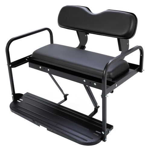 DURAFORCE For Yamaha G14 G16 G19 G22 Golf Cart Rear Back Seat Kit Flip Folding Steel Frame