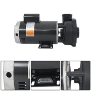 DURAFORCE 3722021-1D Spa Pump 5.0HP 230V 2" Discharge 2-Speed 56Y-Frame Hot Tubs Black