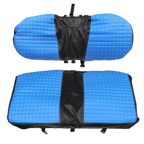 DURAFORCE 2PS Front Seat Cover Blk Diamond Stitching For EZGO Medalist TXT 1994 95 96-2013