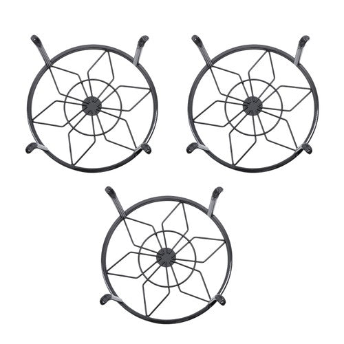 DURAFORCE 3PCS Plant Stand for Flower Pot Potted Holder Indoor Outdoor Metal 9in
