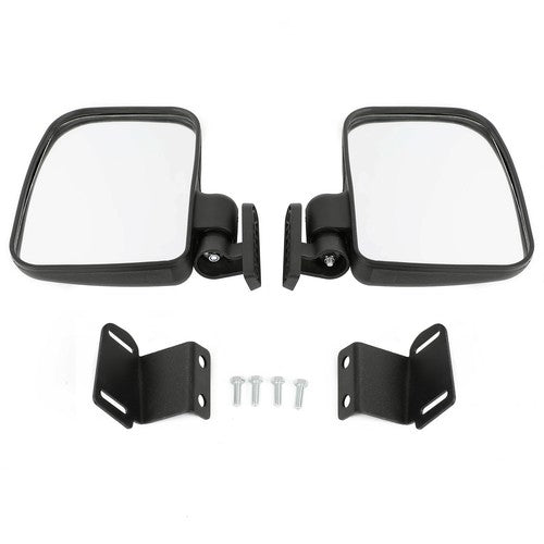 DURAFORCE New Durable Plastic Side Rear View Mirror Set For Polaris Ranger XP 900 2013-up