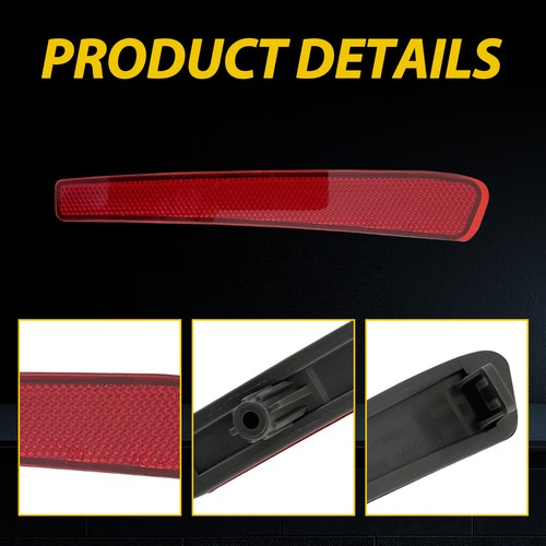 DURAFORCE 2pcs Rear Bumper Reflector Reflex Red for 2020 2021 2022 for Toyota Corolla