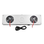 DURAFORCE Industrial Ionizing Air Blower Anti Static Suspended 110V 2-Fan with Light White