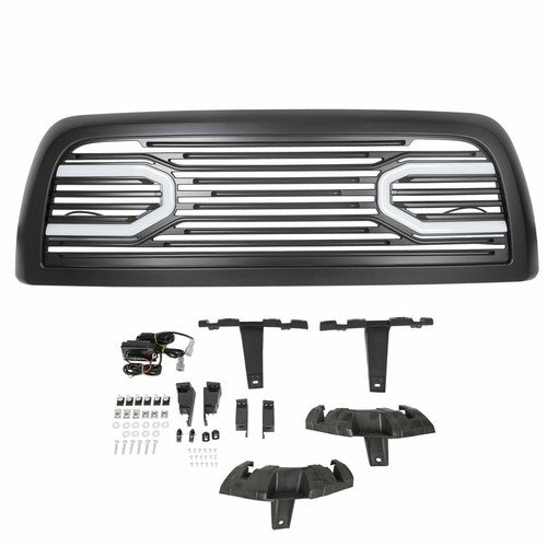 Grille Shell with Lights for 2010-2018 Dodge Ram 2500 3500 4500 5500 Big Horn