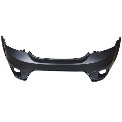 DURAFORCE Front Bumper Cover Fit For 2011-2018 Dodge Journey with Fog Lamp Holes Black