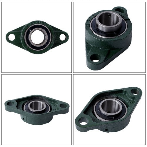 DURAFORCE UCFL206-20 Self Alignment Pillow Block Bearing 1-1/4" Bore Solid Base 4pcs ﻿
