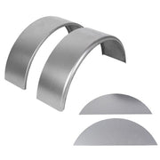 DURAFORCE For 14"-16" Wheel Steel Round Single Axle Trailer Fenders with Back Plate 2PK