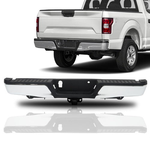 DURAFORCE For Ford F-150 2015-2020 Chrome Steel Rear Step Bumper Assembly New w/ Max Tow