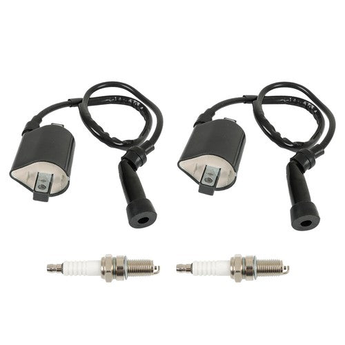 DURAFORCE For Suzuki Intruder VS1400 1987-2009 2 x Ignition Coil & Spark Plug