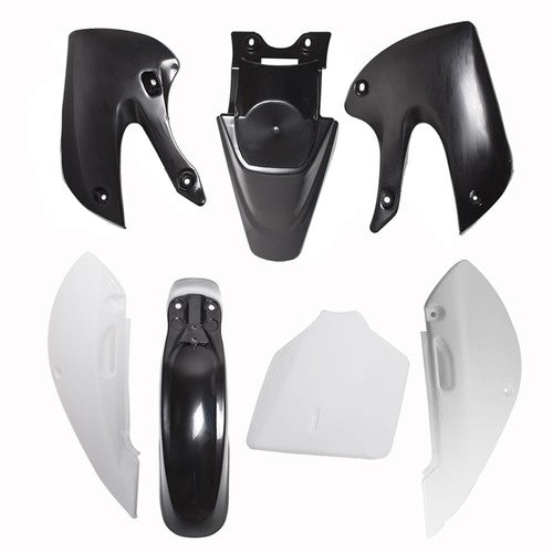 DURAFORCE Plastic Fender Fairing For Kawasaki KX 65 KLX 110 DRZ110 Suzuki RM65 White&Black