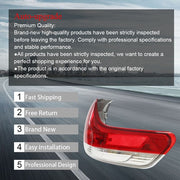 DURAFORCE Tail Light Brake Lamp Outer Red For Toyota Sienna 2011-2014 Right Passenger Side