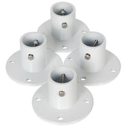 DURAFORCE 4 Pack Aluminum Slide Deck Flange w/ Flange Bolt For Inground Swimming Pools