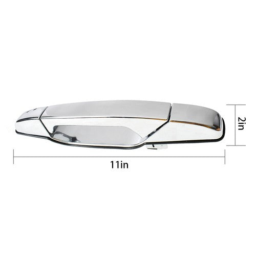 DURAFORCE For 2007-2013 Escalade Silverado Rear Door Handle Driver Side Chrome GM1520130