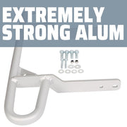 DURAFORCE For Yamaha Raptor 660 660R YFZ450 Aluminum Rear Steel Grab Bar Bumper Bracket