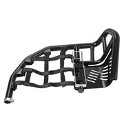 DURAFORCE For Honda TRX 450R Sportrax 450 Nerf Bars Pro Peg Heel Guard Aluminum Black Pair