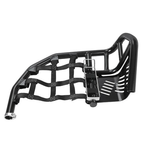 DURAFORCE For Honda TRX 450R Sportrax 450 Nerf Bars Pro Peg Heel Guard Aluminum Black Pair