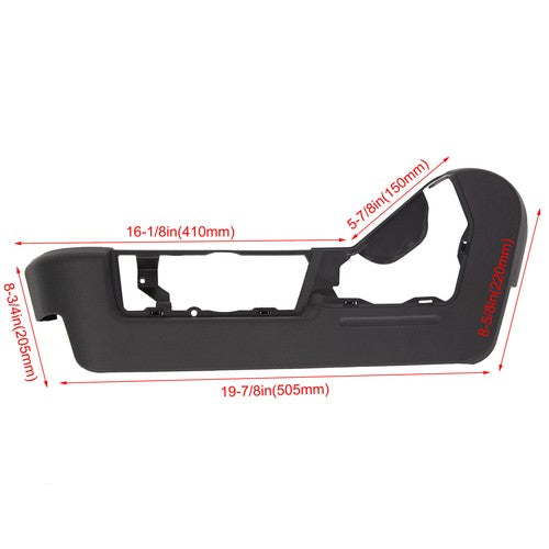 DURAFORCE For 2009-2014 Ford F150 Driver Left Seat Cover Bezel Trim Panel Black 09 10 11