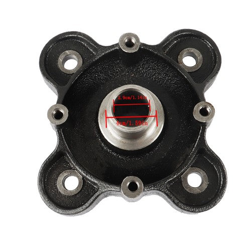 DURAFORCE Black Rear Wheel Hub 5142964-067 fits For Polaris Brutus Crew Ranger 2013-2019